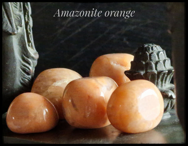 Amazonite Orange en pierre roulée