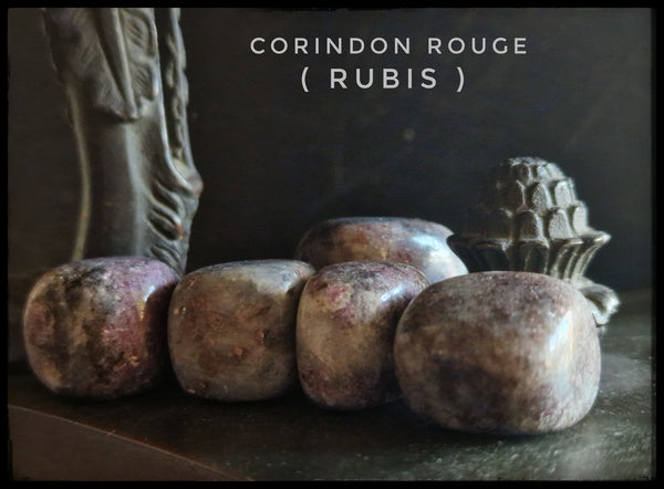 Corindon Rouge - Rubis en pierre roulée