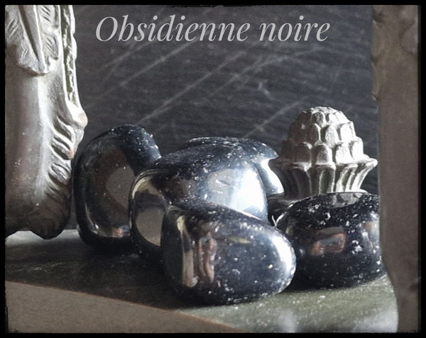 Obsidienne Noire en pierre roulée