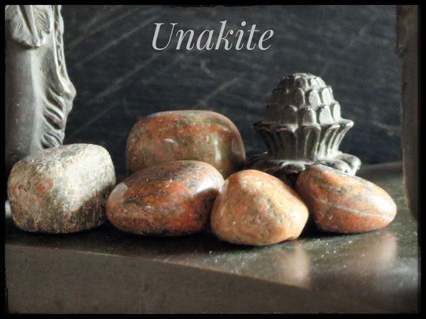 Unakite en pierre roulée